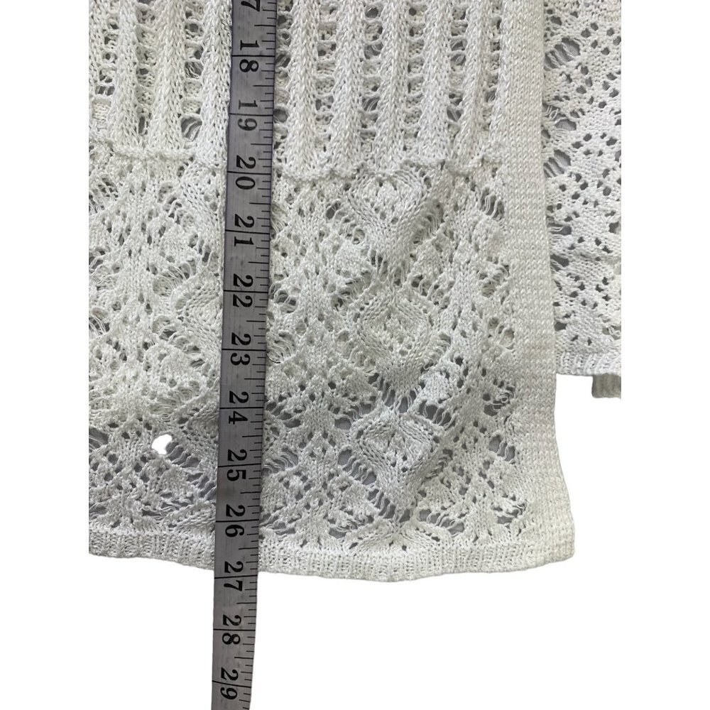 Investments II Women's White Knitted Cardigan - Picture 5 of 5